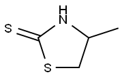 4-メチルチアゾリジン-2-チオン 化学構造式