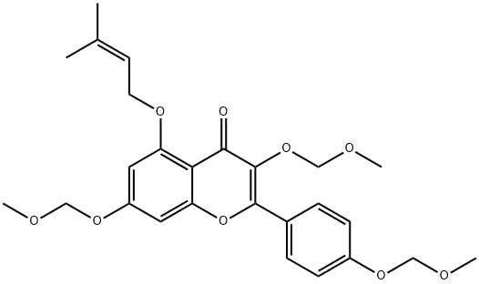 143724-70-3 5-O-(3-Methyl-2-butenyl) KaeMpferol Tri-O-MethoxyMethyl Ether