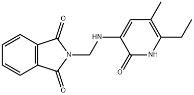 3-(N-(phthalimidomethyl)amino)-5-ethyl-6-methylpyridin-2-(1H)-one Structure
