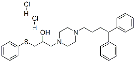 1-[4-(4,4-diphenylbutyl)piperazin-1-yl]-3-phenylsulfanyl-propan-2-ol d ihydrochloride,143760-05-8,结构式