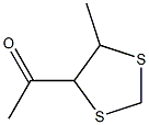Ethanone, 1-(5-methyl-1,3-dithiolan-4-yl)- (9CI),143764-29-8,结构式