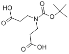 N-BOC-亚氨基二丙酸, 143766-89-6, 结构式
