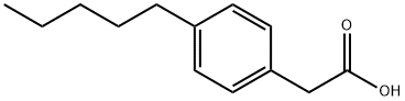 4-Pentylphenyl acetic acid Struktur