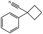 1-苯基环丁烷甲腈,14377-68-5,结构式