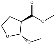 3-Furancarboxylicacid,tetrahydro-2-methoxy-,methylester,(2R-trans)-(9CI) 结构式