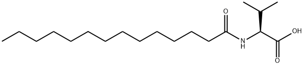 N-Tetradecanoyl-L-valine Struktur