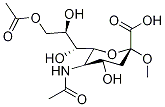 N-Acetyl-2-O-methyl-α-neuraminic Acid Struktur