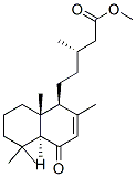 (1S,βS)-1,4,4aα,5,6,7,8,8a-Octahydro-β,2,5,5,8aβ-pentamethyl-4-oxo-1β-naphthalenepentanoic acid methyl ester Struktur