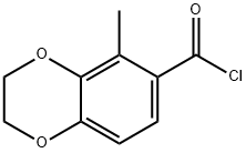 1,4-Benzodioxin-6-carbonyl chloride, 2,3-dihydro-5-methyl- (9CI) Structure