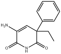 5-Amino-3-ethyl-3-phenyl-2,6(1H,3H)-pyridinedione Struktur
