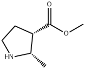 3-Pyrrolidinecarboxylicacid,2-methyl-,methylester,(2S-cis)-(9CI)|