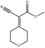 Methyl 2-cyano-2-(dihydro-2H-pyran-4(3H)-ylidene)acetate Struktur