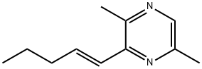 Pyrazine, 2,5-dimethyl-3-(1-pentenyl)-, (E)- (9CI) Structure