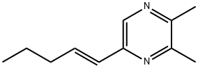 Pyrazine, 2,3-dimethyl-5-(1-pentenyl)-, (E)- (9CI) Structure