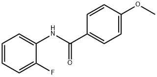 N-(2-氟苯基)-4-甲氧基苯甲酰胺, 143925-52-4, 结构式