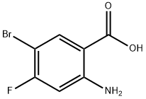 2-氨基-5-溴-4-氟苯甲酸,143945-65-7,结构式
