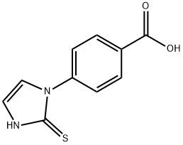 4-[(2,3-Dihydro-2-thioxo-1H-imidazol)-1-yl]benzoic acid Structure