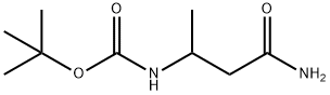 Carbamic acid, (3-amino-1-methyl-3-oxopropyl)-, 1,1-dimethylethyl ester (9CI) Structure