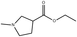 1-甲基吡咯烷-3-甲酸乙酯 结构式