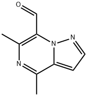 Pyrazolo[1,5-a]pyrazine-7-carboxaldehyde, 4,6-dimethyl- (9CI) Struktur