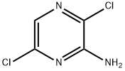 3,6-ジクロロピラジン-2-アミン 化学構造式