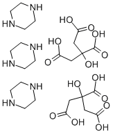 くえん酸ピペラジン水和物 化学構造式