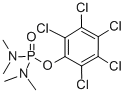 N,N,N',N'-テトラメチルジアミドりん酸ペンタクロロフェニル 化学構造式