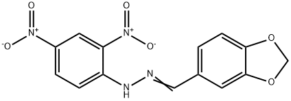 1,3-Benzodioxole-5-carbaldehyde (2,4-dinitrophenyl)hydrazone Struktur