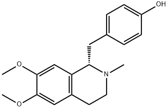 4-[[(1S)-1,2,3,4-Tetrahydro-6,7-dimethoxy-2-methylisoquinolin-1-yl]methyl]phenol Structure