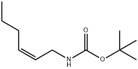 Carbamic acid, 2-hexenyl-, 1,1-dimethylethyl ester, (Z)- (9CI) Struktur