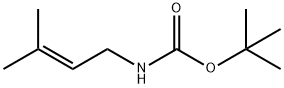 Carbamic acid, (3-methyl-2-butenyl)-, 1,1-dimethylethyl ester (9CI) Struktur