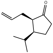 Cyclopentanone, 3-(1-methylethyl)-2-(2-propenyl)-, cis- (9CI) Struktur