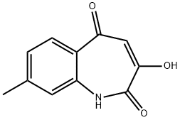 2,5-dihydro-2,5-dioxo-3-hydroxy-8-methyl-1H-benzazepine Struktur