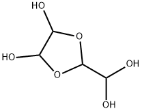 1,3-Dioxolane-4,5-diol,  2-(dihydroxymethyl)- Structure