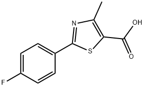 2-(4-Fluorophenyl)-4-methyl-5-thiazolecarboxylicacid Struktur