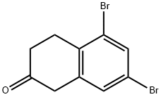 5,7-dibromo-2-tetralone Struktur