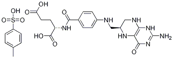 (S)-N-[4-[[(2-AMino-1,4,5,6,7,8-hexahydro-4-oxo-6-pteridinyl)Methyl]aMino]benzoyl]-L-glutaMic Acid Mono(4-Methylbenzenesulfonate) Struktur