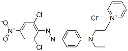 1-[2-[[4-[(2,6-dichloro-4-nitrophenyl)azo]phenyl]ethylamino]ethyl]pyridinium chloride 化学構造式