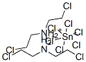 bis(2-chloroethyl)ammonium hexachlorostannate Struktur