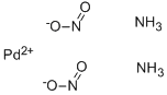 反-二氨合二硝基钯(II), 14409-60-0, 结构式