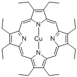 2,3,7,8,12,13,17,18-オクタエチル-21H,23H-ポルフィン銅(II) 化学構造式