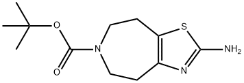 tert-butyl 2-amino-4,5,7,8-tetrahydrothiazolo[5,4-d]azepine-6-carboxylate Structure