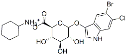 5-Bromo-6-chloro-3-indolyl-D-glucuronide cyclohexylammonium salt Structure