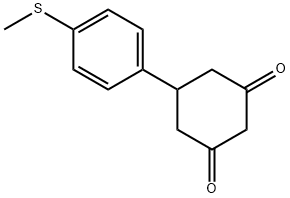 5-(4-METHYLSULFANYL-PHENYL)-CYCLOHEXANE-1,3-DIONE 化学構造式