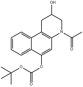 144191-98-0 4-acetyl-1,2,3,4-tetrahydro-2-hydroxybenzo[f]quinolin-6-yl 
tert-butyl carbonate