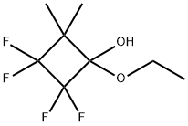 Cyclobutanol, 1-ethoxy-2,2,3,3-tetrafluoro-4,4-dimethyl- (9CI) Structure