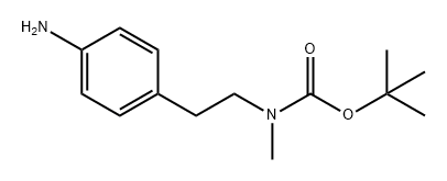 [2-(4-AMINOPHENYL)ETHYL]METHYLCARBAMIC ACID TERT-BUTYL ESTER Structure