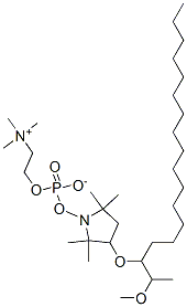 (2-methoxy-3-octadecyloxy)propyl-1-phosphocholine,144260-36-6,结构式