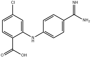 4'-amidinophenyl-4-chloroanthranilic acid Structure