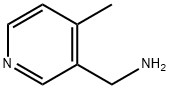 (4-メチル-3-ピリジニル)メタンアミン 化学構造式
